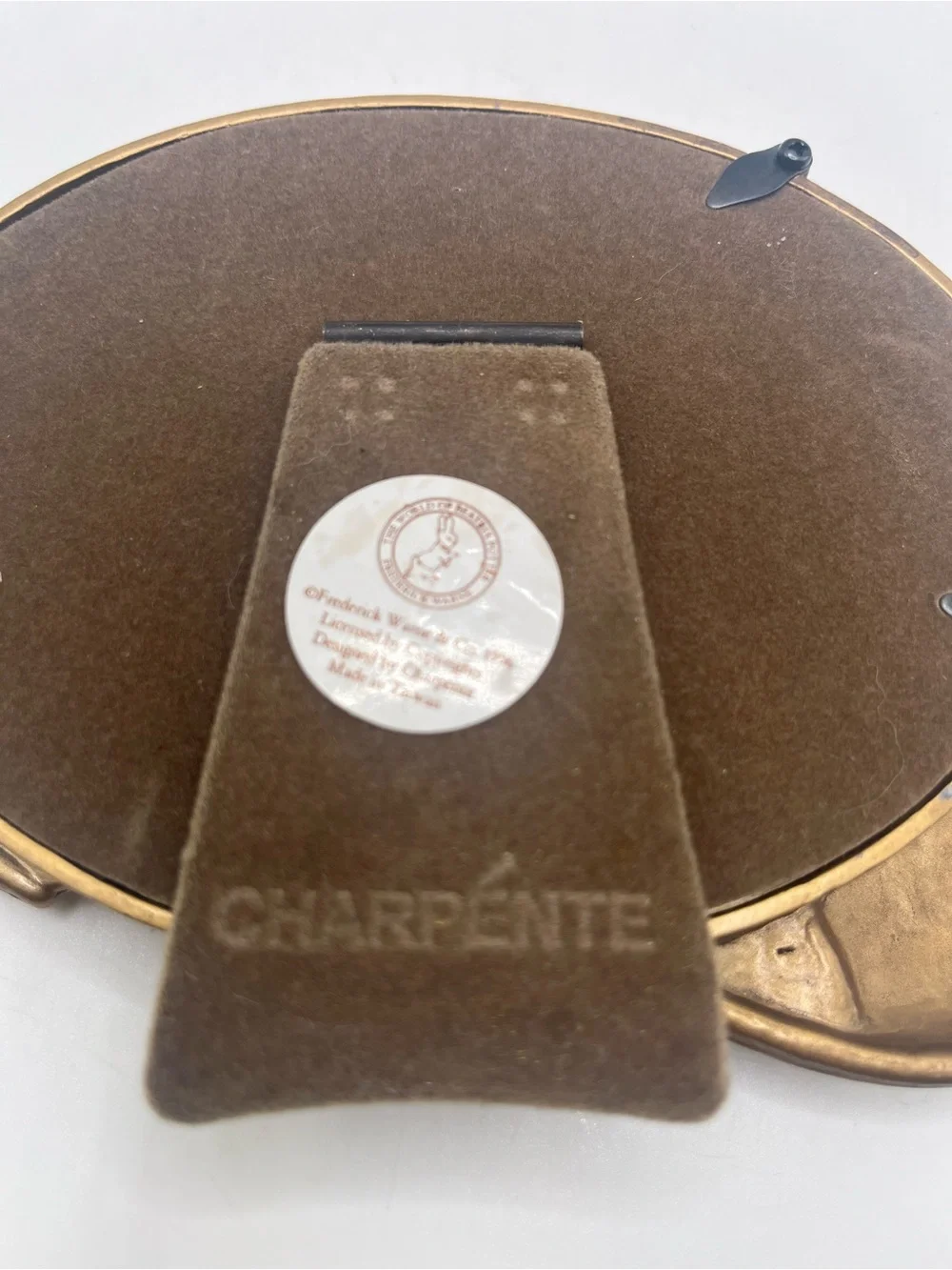 1996 Charpente Beatrix Potter Peter Rabbit Picture Frame Nursery Cast Metal